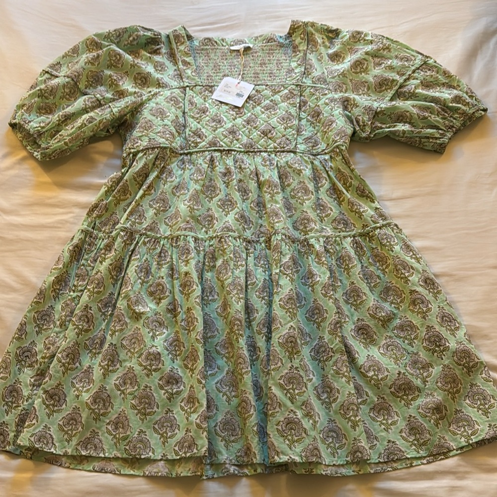 NWT Anna Cate Harper Dress in Mint Print